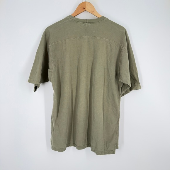 Gramicci Original Freedom Mens Large Olive Green Cotton Gusset T-Shirt RN54023 - Picture 6 of 8
